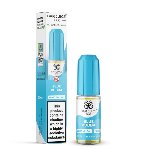Nic Salt E-Liquid by Bar Juice 5000 10ml - 10mg - Blue Bubba
