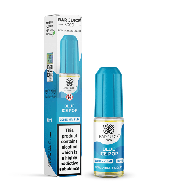 Nic Salt E-Liquid by Bar Juice 5000 10ml - 10mg - Blue Ice Pop
