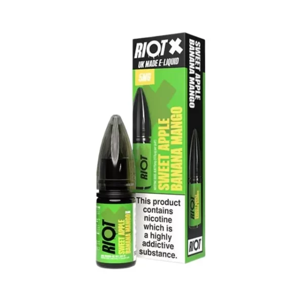 Sweet Apple Banana & Mango Riot X Nic Salt E-Liquid by Riot