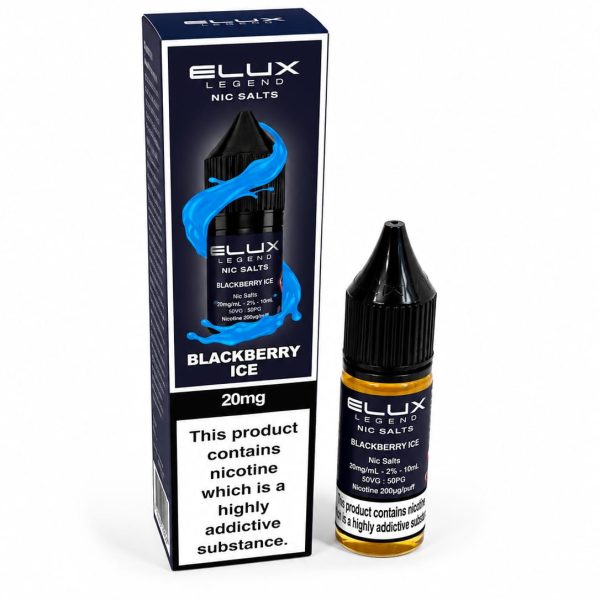 Nic Salt E-Liquid by Elux Legend 10ml - 10mg - Blackberry Ice