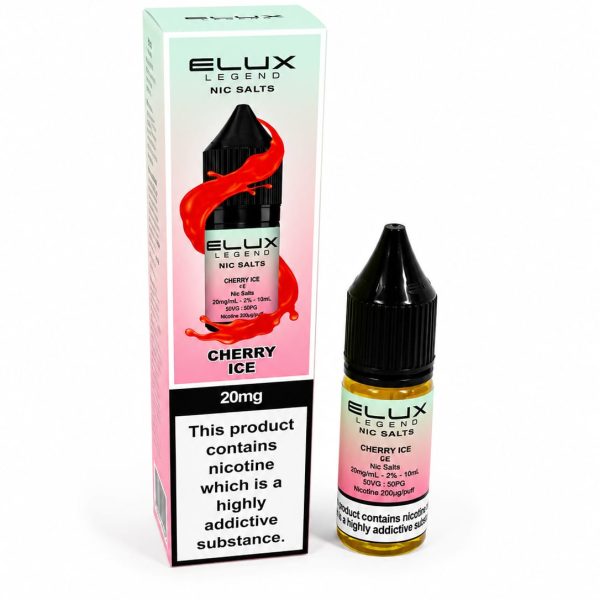 Nic Salt E-Liquid by Elux Legend 10ml - 10mg - Cherry Ice