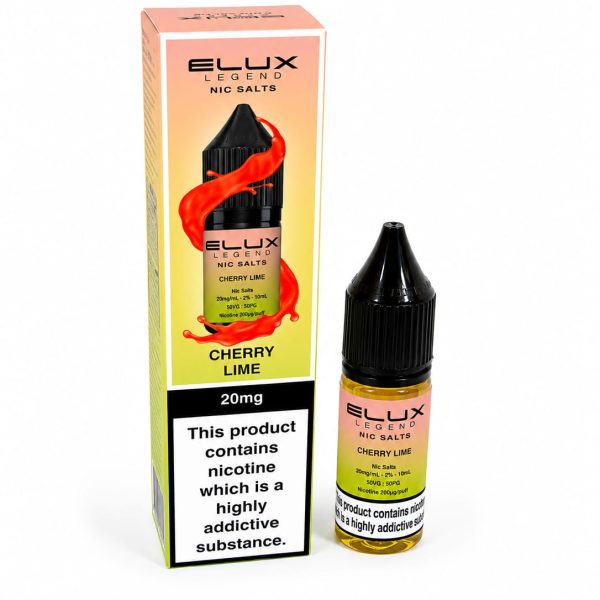 Nic Salt E-Liquid by Elux Legend 10ml - 10mg - Cherry Lime