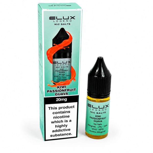 Nic Salt E-Liquid by Elux Legend 10ml - 10mg - Kiwi Passionfruit Guava