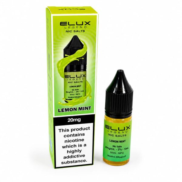 Nic Salt E-Liquid by Elux Legend 10ml - 10mg - Lemon Mint