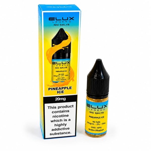 Nic Salt E-Liquid by Elux Legend 10ml - 10mg - Pineapple Ice