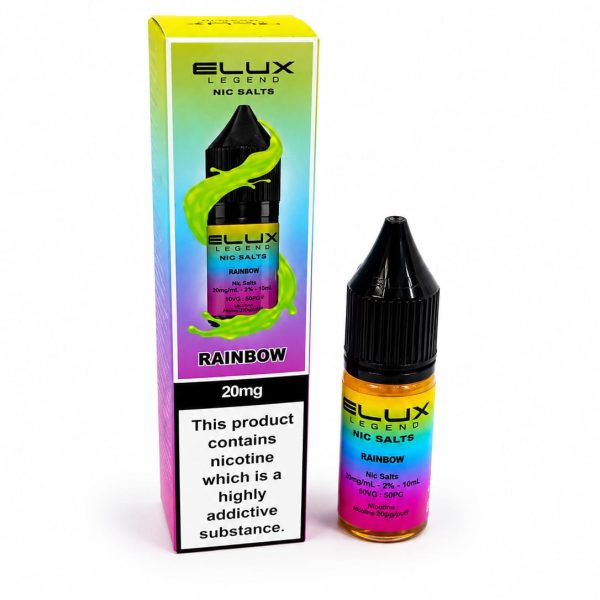 Nic Salt E-Liquid by Elux Legend 10ml - 10mg - Rainbow