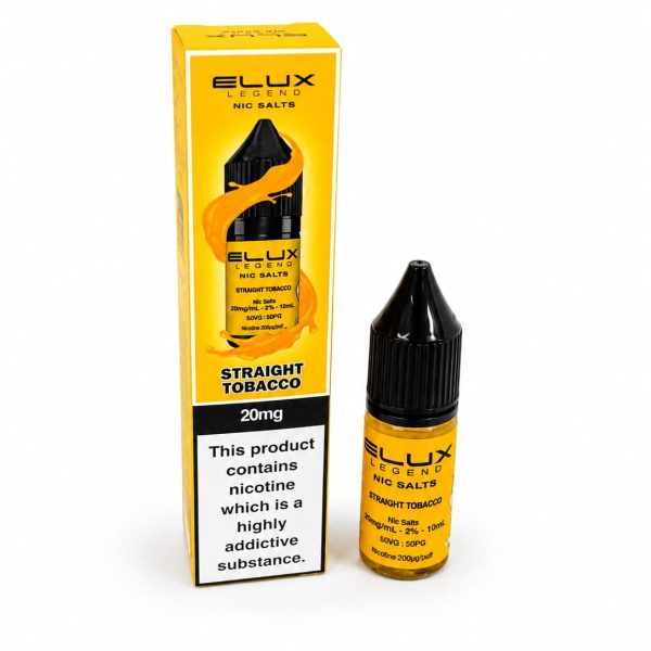 Nic Salt E-Liquid by Elux Legend 10ml - 10mg - Straight Tobacco