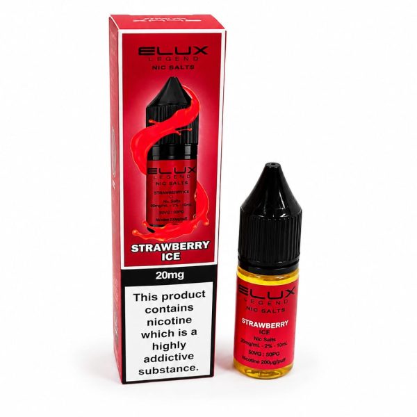 Nic Salt E-Liquid by Elux Legend 10ml - 10mg - Strawberry Ice