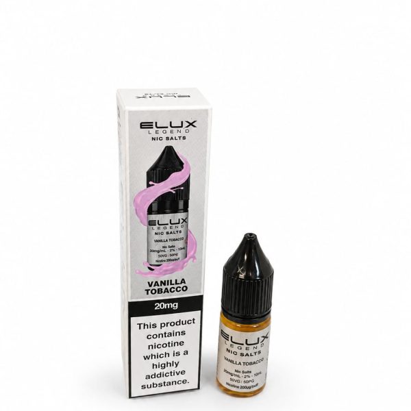 Nic Salt E-Liquid by Elux Legend 10ml - 10mg - Vanilla Tobacco