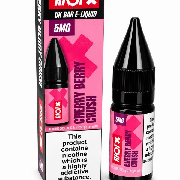 Nic Salt E-Liquid by Riot 10ml - 5mg Cherry Berry Crush