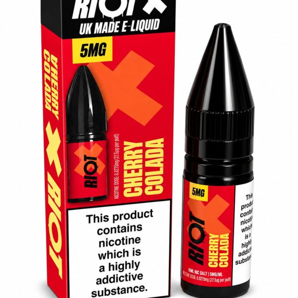Nic Salt E-Liquid by Riot 10ml - 5mg Cherry Colada