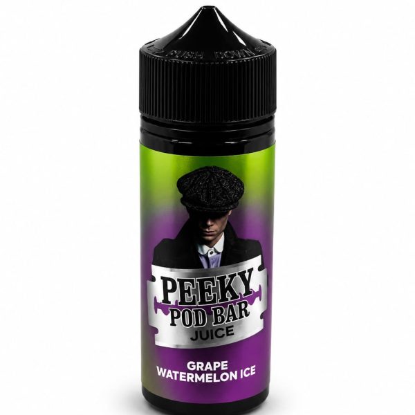 Peeky Pod Bar 100ml Shortfills 50/50 – Grape Watermelon Ice
